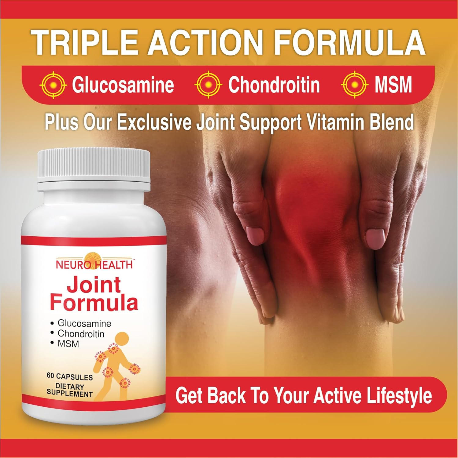 Neuro Health Joint Formula with Glucosamine, Chondroitin and MSM, 60 Capsules
