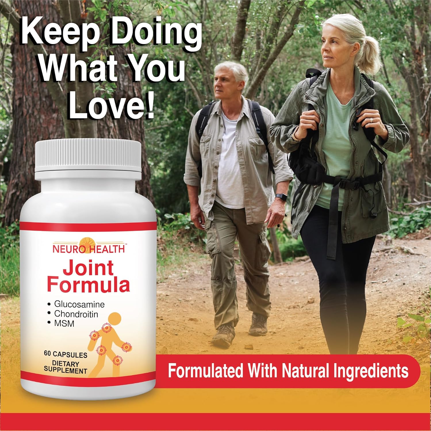 Neuro Health Joint Formula with Glucosamine, Chondroitin and MSM, 60 Capsules