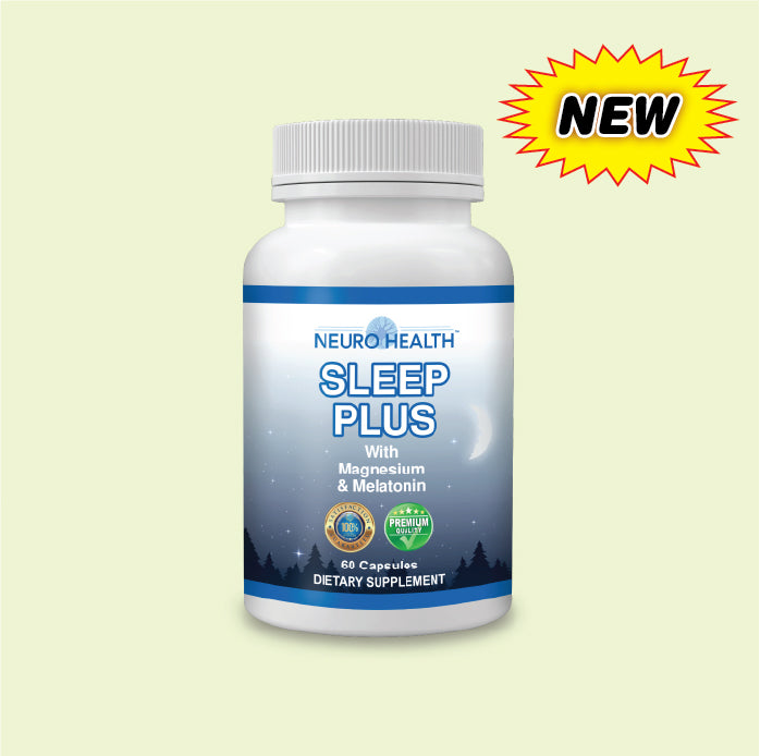 Neuro Health Sleep Plus Sleep Aid, with Magnesium, Melatonin and Ashwagandha, 60 Capsules